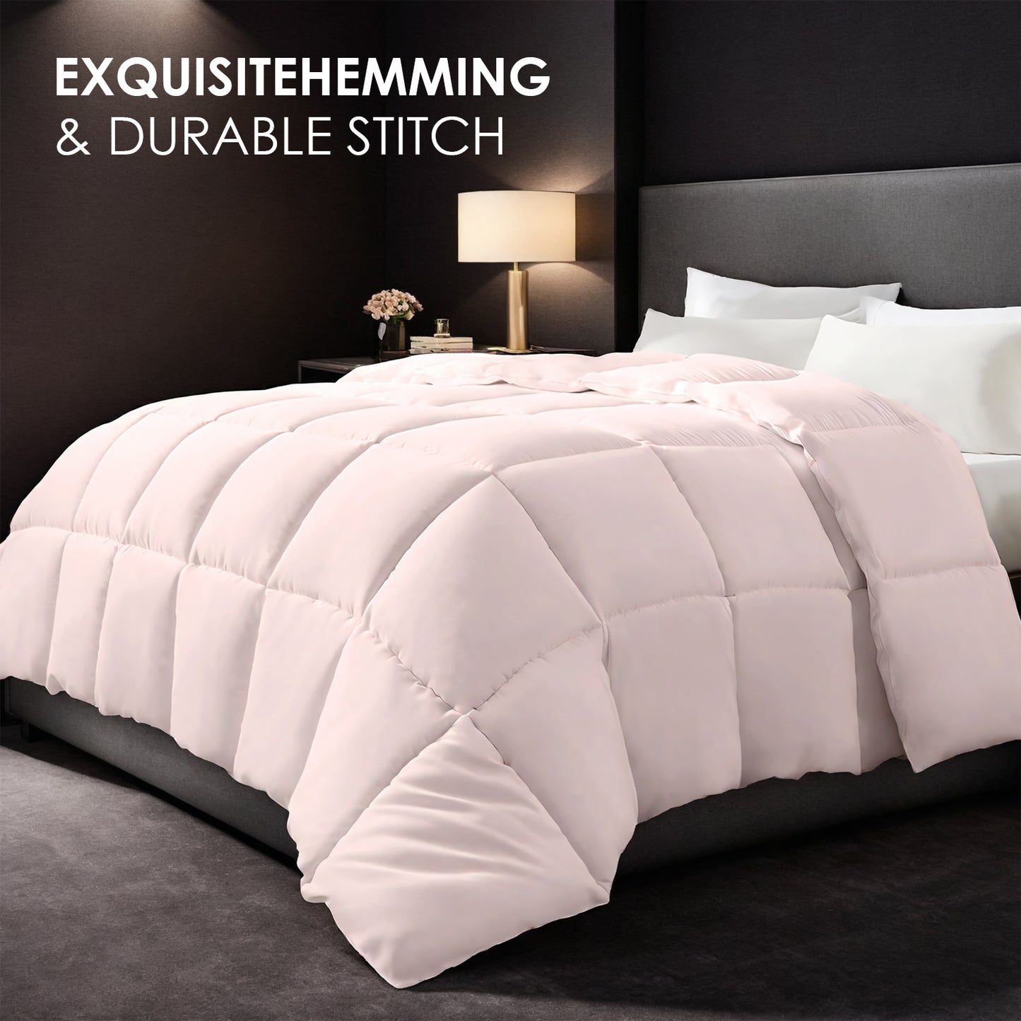 Pink Extra Large Duvet Insert - Warm & Skin Friendly Bedding