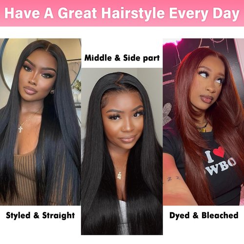 WOWANGEL 2x6 0.095mm Ultra-Thin Skinlike Real HD Lace Frontal & Closure,Body Wave Natural Hairstyles,Pre-Plucked Invisible Hairline,Unprocessed Virgin Human Hair,Invisible Knots HD Lace,20inch