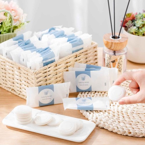 Kacctyen 800 Pcs 0.35oz Mini Bar Soap Bulk Individually Wrapped Bulk Hand Hotel Soap Bars Travel Size Toiletries for Guest Hotel Bathroom Vacation Rentals