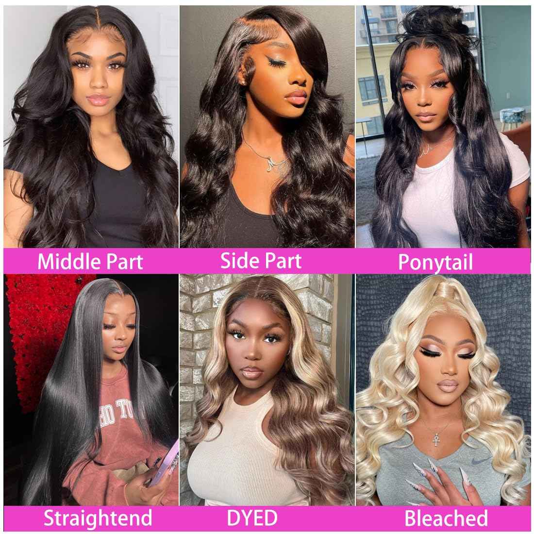 28 Inch Full Lace Front Wigs Human Hair Body Wave HD Lace Frontal Wig 180% Density Glueless Human Hair Wigs for Black Women 13x4 Lace Front Wigs Human Hair Pre Plucked Body Wave Wig Human Hair