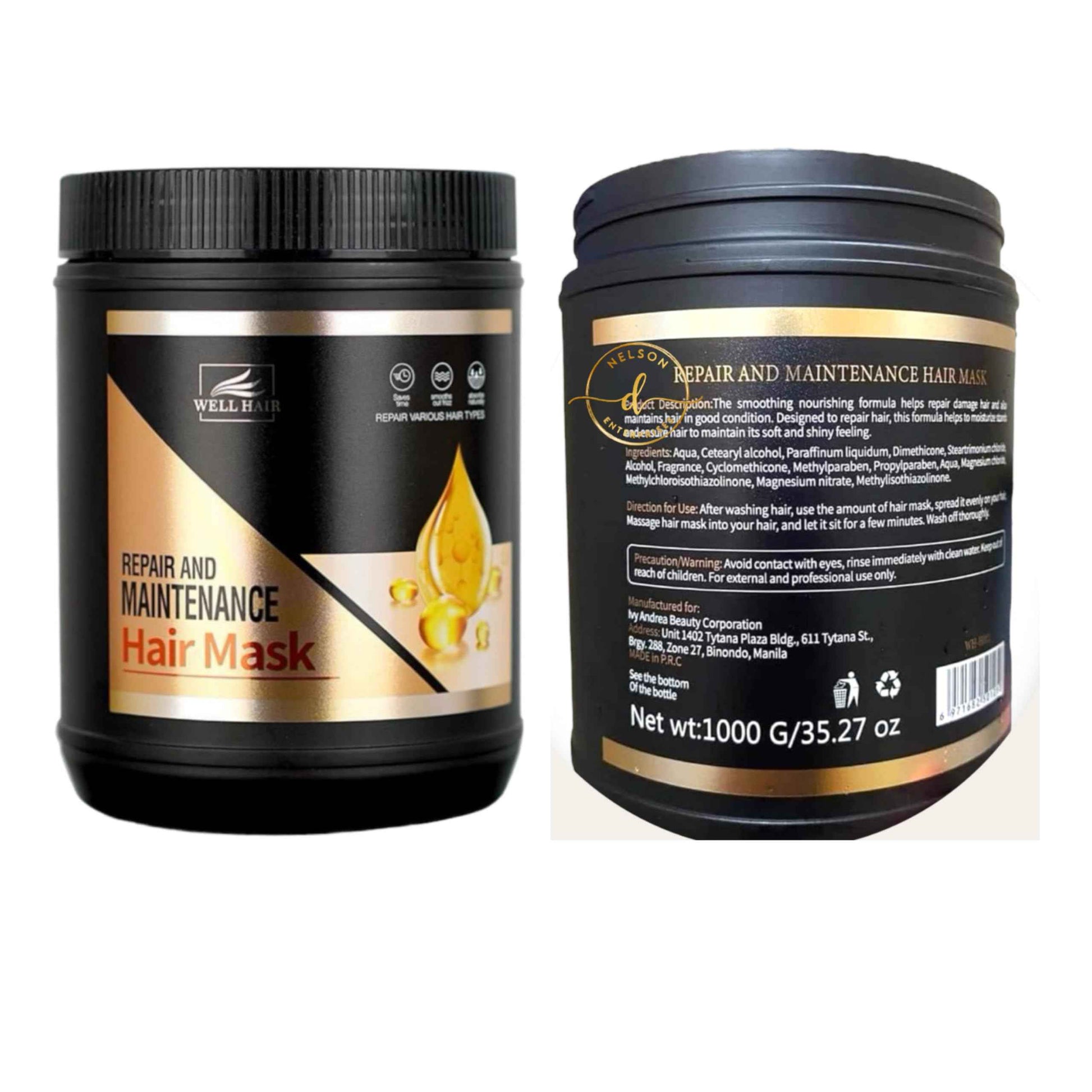 Generic Well Hair Repair and Maintenance Hair Mask, 1000ml