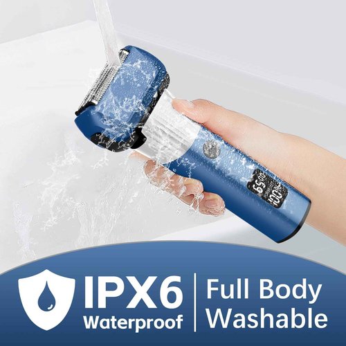 Electric Razor for Men, 2-Speed 5-Blade Electric Shavers for Men Face Cordless Rechargeable, Mens Foil Shaver Shaving Machine Wet Dry Men's Travel Razors for Man Close Shaving Face as Gift, Blue