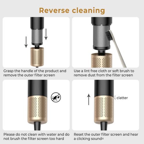 Supersonic Hair Dryer with Diffuser，secadora de Pelo para Mujer，150000 RPM Professional High-Speed Drying Professional Blow Dryer for Women，Low Noise for Home hot (Black glod)