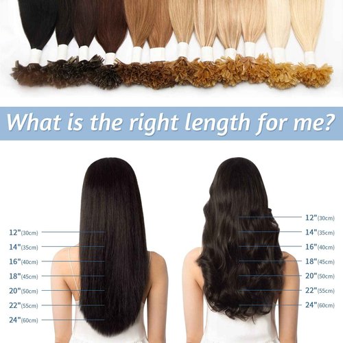 Benehair U Tip Hair Extensions Real Human Hair #60 Platinum Blonde Straight 22 Inch Keratin Hair Extensions Hot Fusion for Women 100 Strands Pre Bonded Silky Invisible Remy Human Hair 50g