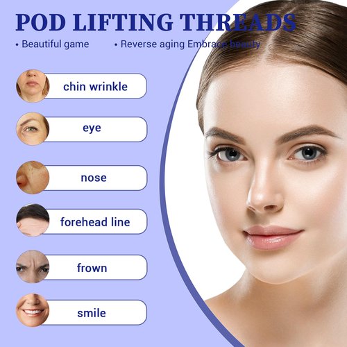 SOZOOM PDO Screw Threads, PDO Thread Lift KOREA Pdo Threads Whole Body Lifting (100PCS-29G-38mm)