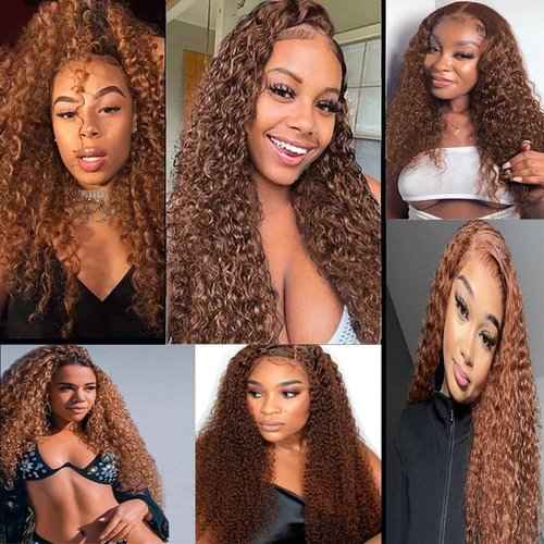 Condescension Human Hair Bundles 18 20 22 Inch Blonde Light Brown Jerry Curly Bundles Human Hair Unprocessed Brazilian Virgin Quick Weave Hair for Black Women