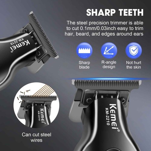 KEMEI Professional Hair Trimmers for Men, Clippers for Hair Cutting, Cordless Rechargeable Hair Clippers, Haircut Clippers, Hair Cutting Tools, LED Display, Gifts for Men 2210
