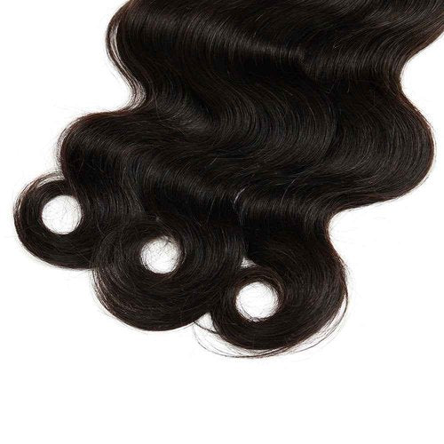 Boho Knotless Braids Human Hair Micro Braids Extension Hair Body Wave Human Bulk Hair 18"20"22"24" 1pack (4bundles(200g) Natural Black Color