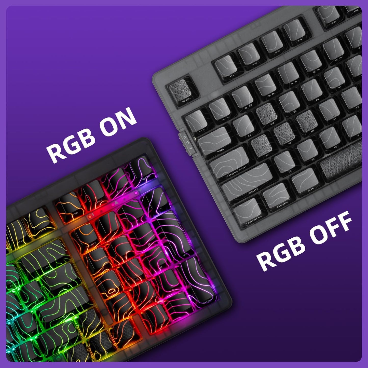 ZORNHER ZH980 Wireless Mechanical Gaming Keyboard,95% Black Hot-Swappable Custom Creamy Keyboard with Number Pad,Shine Through IMD PC Keycaps,Pre-lubed Linear Switches,RGB Backlit,2.4GHz/USB-C/BT5.0