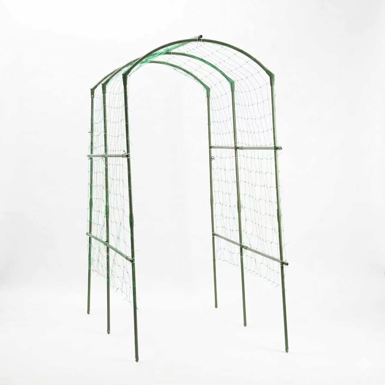 Heavy Duty Metal Garden Arch Trellis - Adjustable Climbing Support
