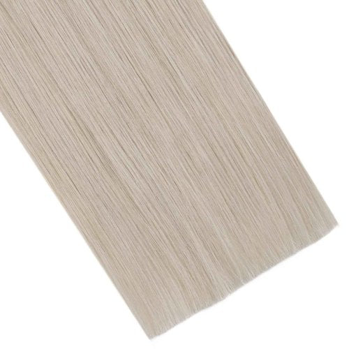 Ugeat Platinum Blonde Tape in Hair Extensions Blonde Hair Extensions for Girl Tape ins No Damage to Natural Hair for Girl Add Length for Wedding 24Inch 20Pcs 50G