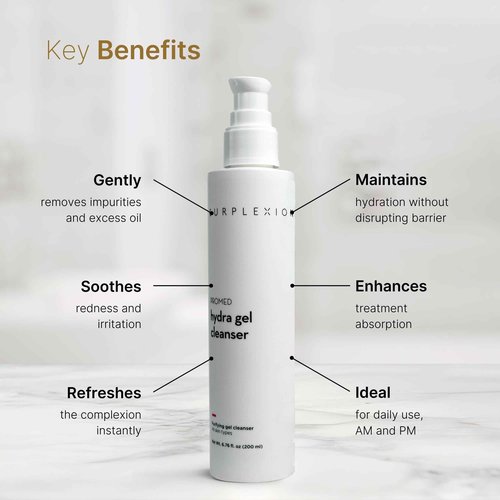 SURPLEXION Hydra Gel Cleanser, Gentle Daily Face Wash, All Skin Types, 6.76 fl oz