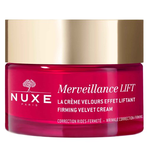 Nuxe Merveillance Lift Velvet Cream Smoothing and Firming Vegan Moisturizer With Micro-Algae Oil for Wrinkle Correction, 1.7 Fl Oz