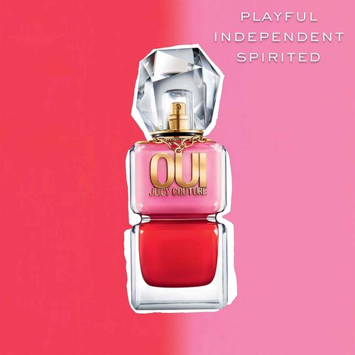 Juicy Couture Oui Eau De Parfum, Women's Perfume with Notes of Watermelon, Jasmine & Techno Woods - Fruity & Floral Perfume for Women, EDP Spray, 1.7 Fl Oz