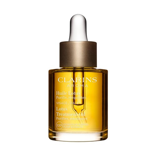 Clarins Lotus Face Oil Treatment | Hydrates, Tones and Balances Skin | Visibly Tightens Pores | Minimizes Fine Lines |Skin Is Immediately Velvety*|100% Natural Plant Extracts |Oily To Combination Skin