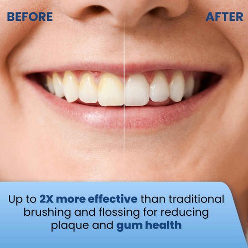 Electric Toothbrush and Water Flosser - Water Flossers for Teeth Electric Cleaning Brush with 5 Replacement Brush Heads, 5 Brush Modes, 17 Oz, 3 Stage Floss Tooth Brush 3 in 1 Teeth Cleaning Kit