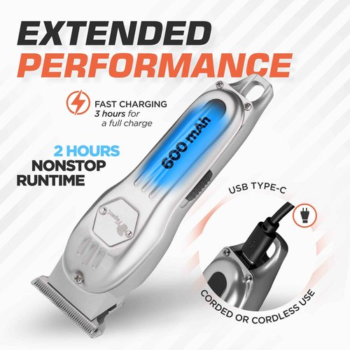 Fagaci Professional Hair Clippers and Trimmer Set - Cordless, 440C Blades