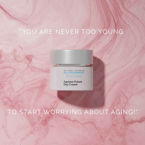 Ageless Future Day Cream (1.7 fl oz) - Introductory Anti-Aging Day Care - Stimulates Collagen Synthesis - with Hyaluronic Acid & Vitamin E - Face Moisturizer - Face Cream - Skin Care - Dr. Schrammek