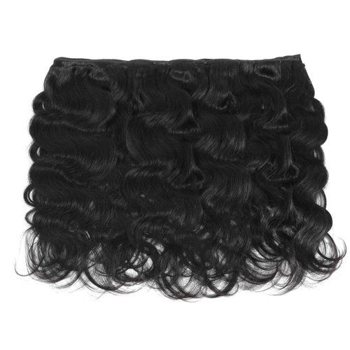 Raw Bundles Human Hair Body Wavy Human Hair Bundles 22 inch Thick Ends No Tangle Shedding 15A Raw Indian Hair Triple Lifespan 3X (Black, 22inch)