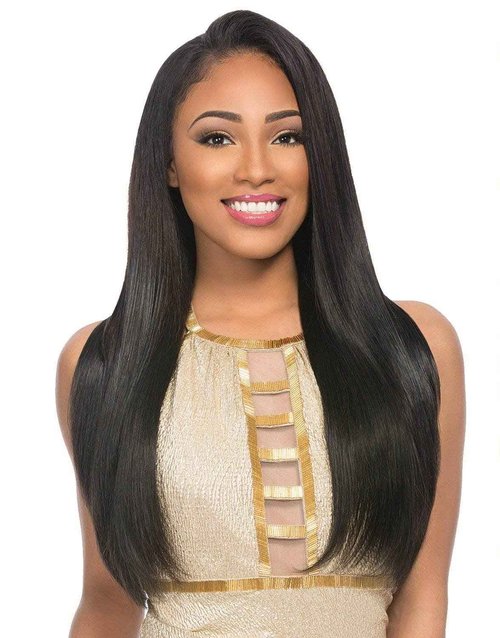 Sensationnel (Pack of 2) Deal ! Human Hair Weave Empire Yaki Weaving (14", 1B Off Black)