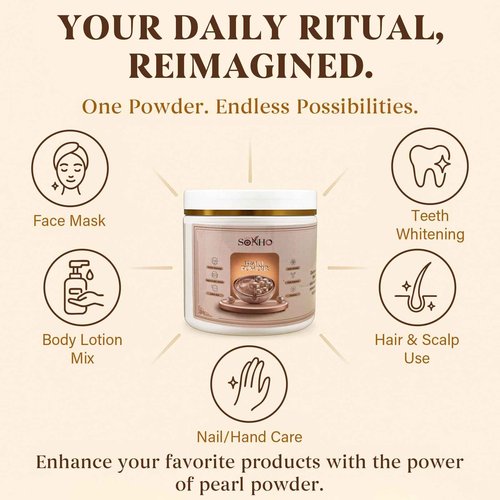 Freshwater Pearl Powder Organic 200g face masks skincare, makeup, setting powder,100% Natural Pearl Powder,DIY Skincare —DIY Antioxidant, Deep Cleansing, Pore-Shrinking, Anti-Aging Mask