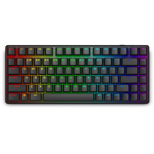 Alienware Pro Wireless Gaming Keyboard - Bluetooth 5.1/2.4 GHz Radio Frequency Connectivity, Linear Mechanical, Hot-swappable switches, Tri mode connectivity, Adjustable Height - Dark Side of the Moon