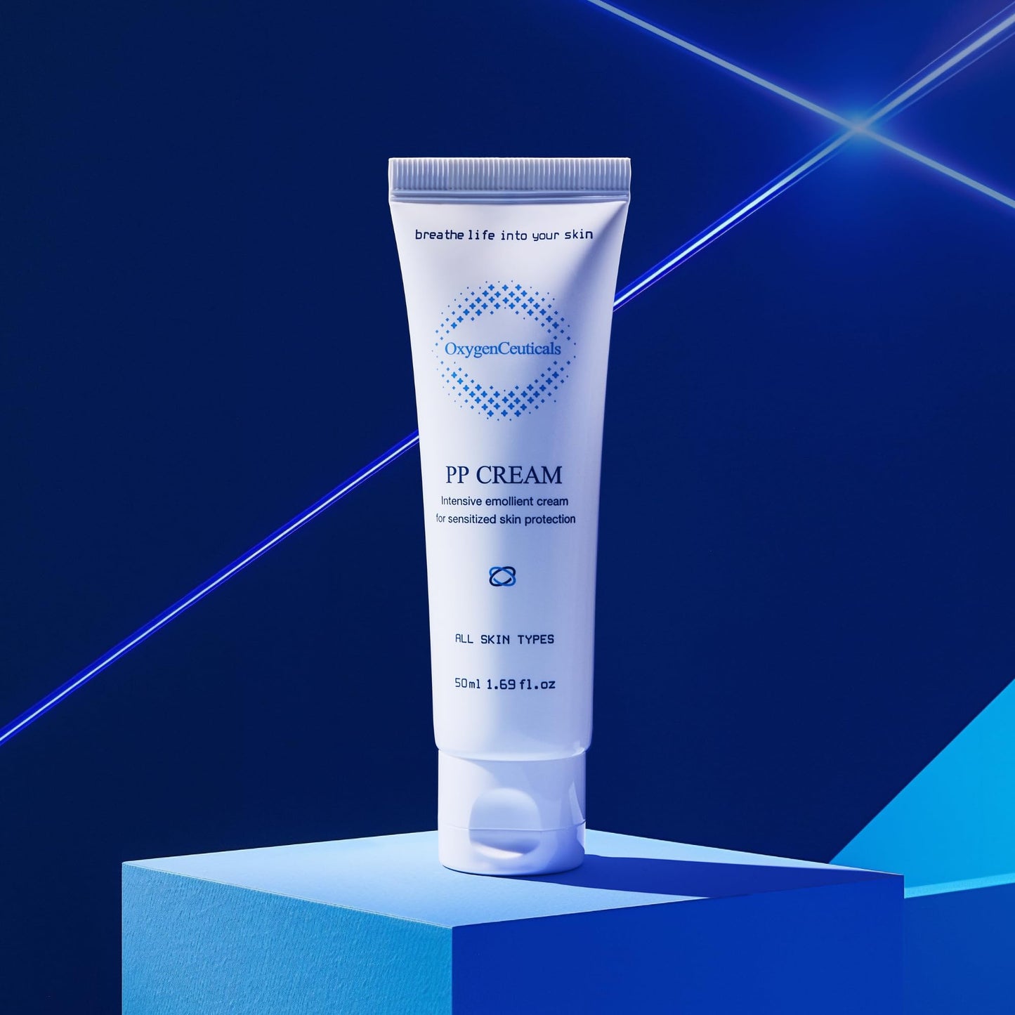 OxygenCeuticals PP Cream – Recovery Cream with Palmitoyl Tripeptide-5, Niacinamide & Adenosine, Moisturizing & Skin Barrier Support for Sensitive Skin. 1.69 fl.oz (50ml)