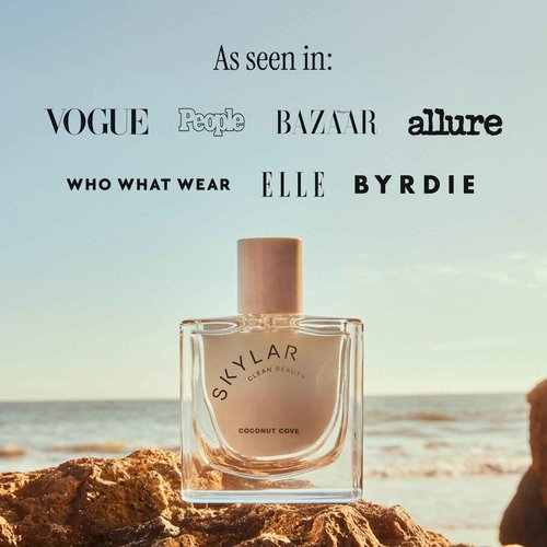Skylar Coconut Cove Eau de Parfum - Hypoallergenic & Clean Perfume for Women & Men, Vegan & Safe for Sensitive Skin-Fruity Fresh Perfume with Notes of Bergamot, Coconut & Ambrox - 50mL /1.7 Fl oz
