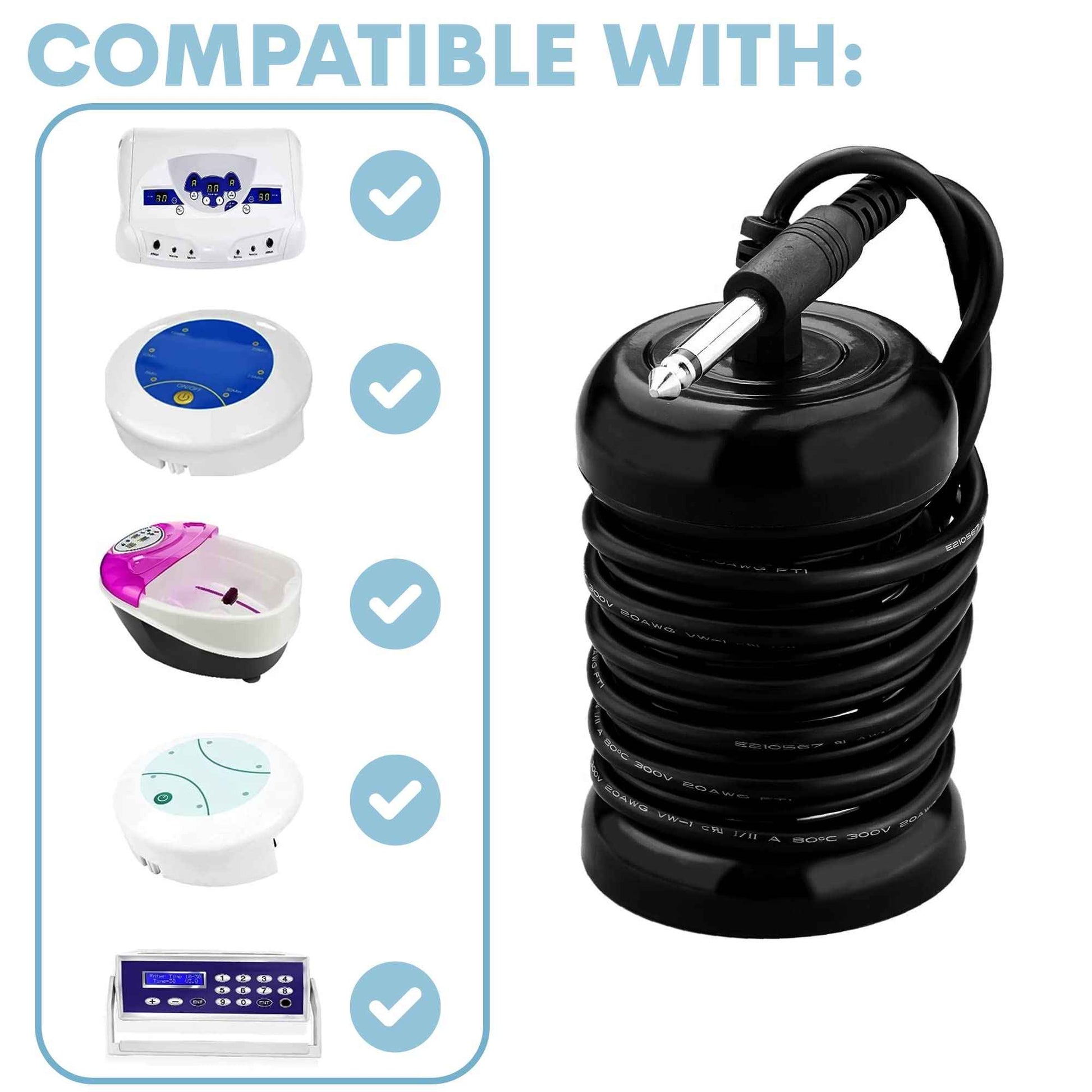 4 Detox Foot Bath Arrays Round Stainless Steel Array Aqua Spa Ionic Cleanse Ion