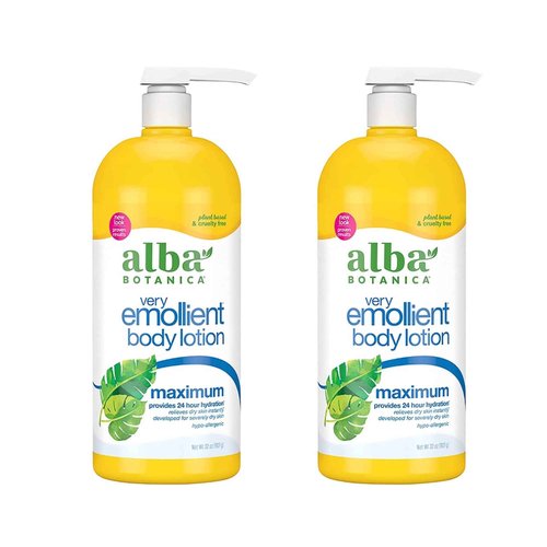 Very Emollient Body Lotion, Maximum Dry Skin Formula, 32 oz, 2 pk