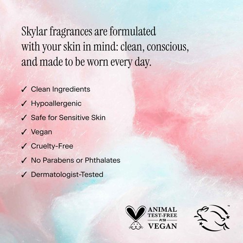 Skylar Boardwalk Delight Eau de Parfum - Hypoallergenic & Clean Perfume for Women & Men, Vegan & Safe for Sensitive Skin - Notes of Cotton Candy, Vanilla & Coconut Milk - 50mL /1.7 Fl oz