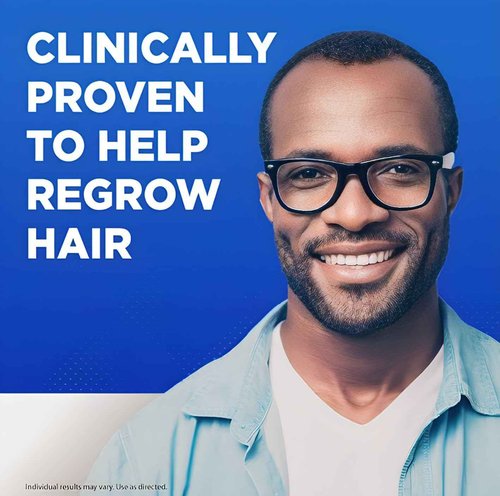 Kirkland Signature Hair Regrowth Treatment Minoxidil Foam for Men, 2.11 oz, 6 Count (6 Month Supply) - 2 MicroFiber Cleaning Cloths and Comb Included