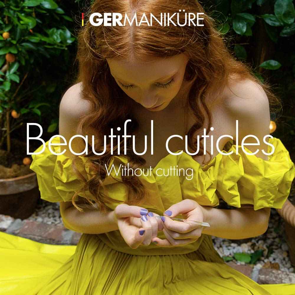 GERMANIKURE Glass Nail File Set in Fitted Cases- Ethically Made in Czech Republic - Professional Permanently Etched Fingernail File, Small Travel File, Cuticle Remover Stick