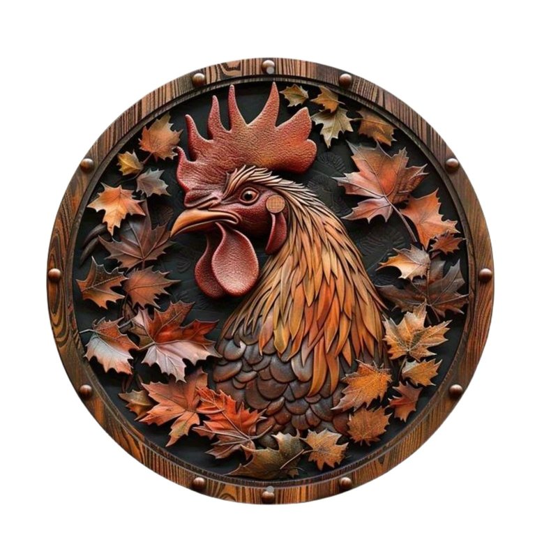 Round Aluminum Wall Decor Pendant - Multiple Styles & Sizes
