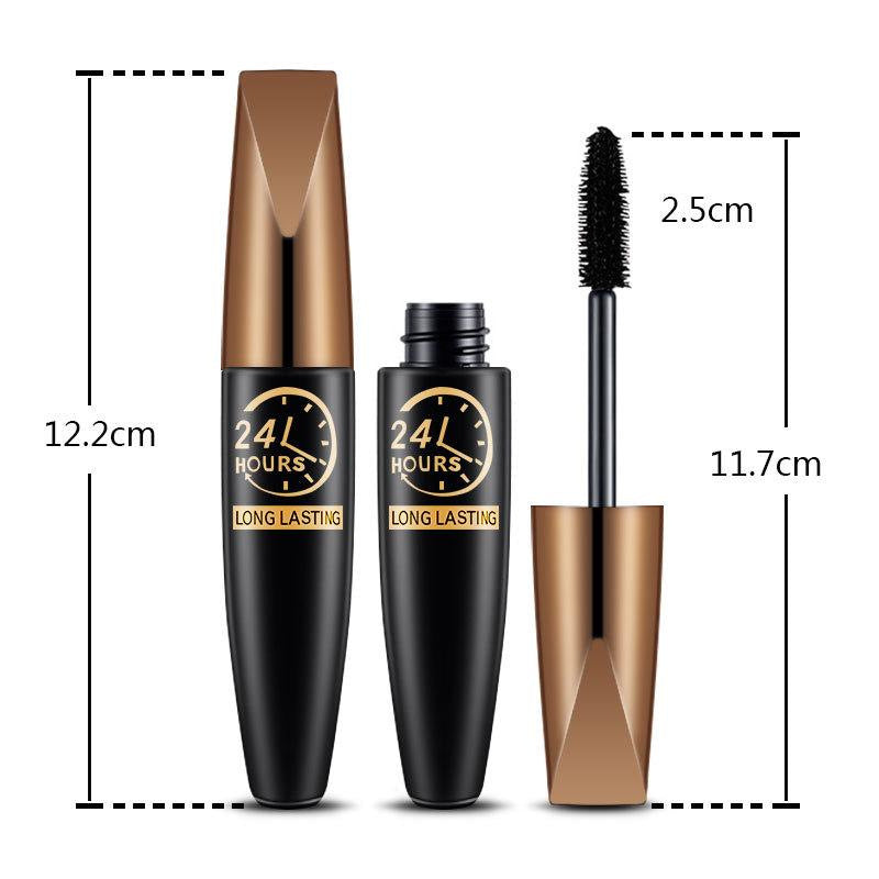 Waterproof Long-Lasting Black Eyelash Mascara - Curly, Thick, Not Smudge