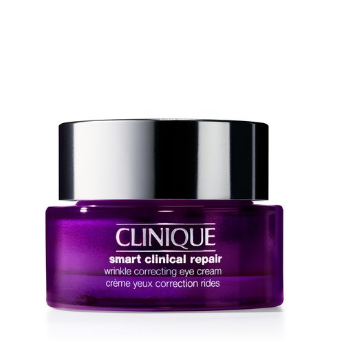 Clinique Smart Clinical Repair Wrinkle Correcting Anti Aging Eye Cream With Hyaluronic Acid + Peptides For All Skin Types | Hydrating + Depuffing, 1 Ounce