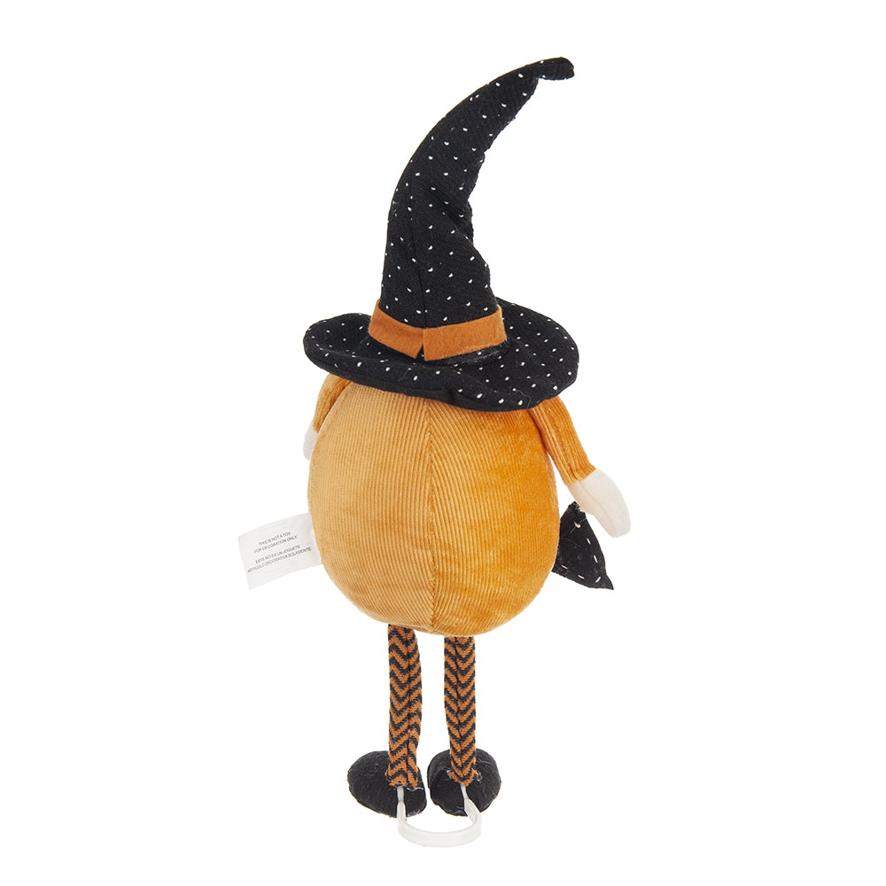 Set of 2 Fabric Standing Gnomes with 'B-O-O' Banner - Halloween Decor