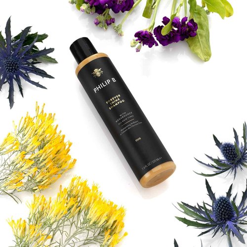 PHILIP B Forever Shine Shampoo, 7.4 fl. oz. (220 ml) - Volumizing Cleanser With Notes of Pure Oud Leaves Hair Smooth & Glossy, Reduces Frizz, For All Hair Types