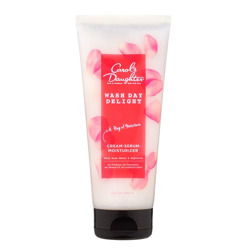 Carol's Daughter Wash Day Delight Cream Serum Moisturizer for Curly Hair, Anti-Frizz, Made with Rose Water and Glycerin, 6.8 Fl Oz