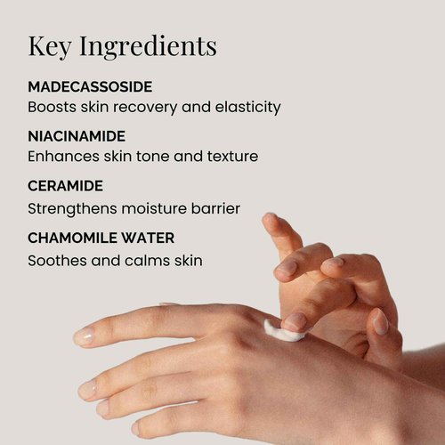 BEIGIC Comforting Cream - Vegan Hydrating Calming Facial Moisturizer with Allantoin, Niacinamide & Ceramide for Dry Sensitive Skin (1.7 fl oz)