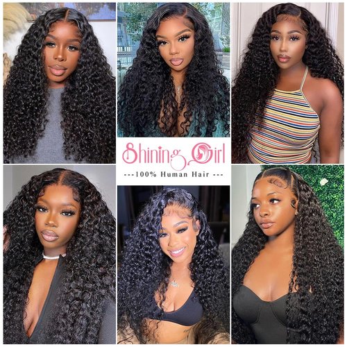 5x5 HD Lace Closure Jerry Curly Ultra-thin Transparent HD Lace Closure 12A Brazilian Virgin Human Hair Closure Free Part Pre Plucked with Baby Hair Natural Black 20 Inch