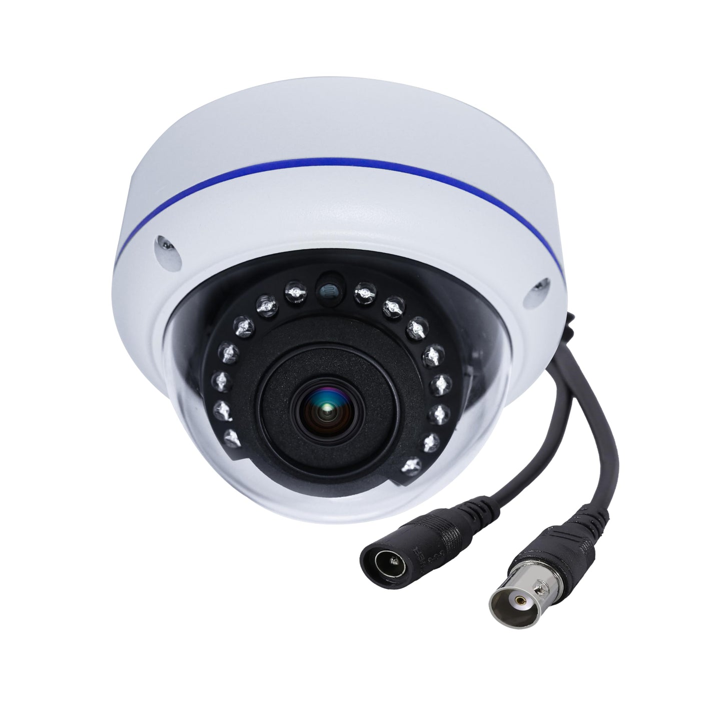 5MP 4MP 180 Degree Wide Angle Dome Security Camera HD-TVI/CVI/AHD/960H Analog 4 in 1 Super Hybrid HD CCTV Surveillance 1.7mm Fisheye Lens Outdoor/Indoor IR Day&Night Vision Home Cam
