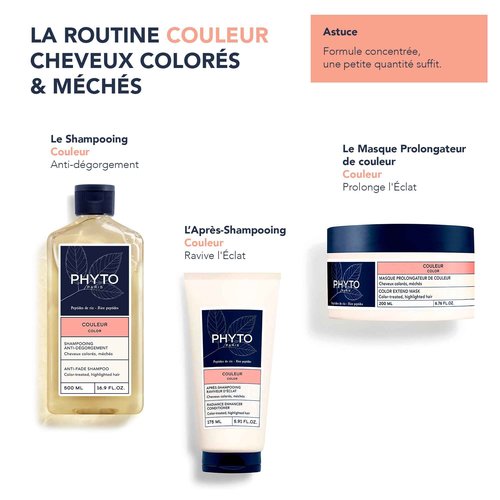 PHYTO COLOR Anti-fade Shampoo, Sulfate Free Shampoo For Color Treated Hair, Protects Color Intensity