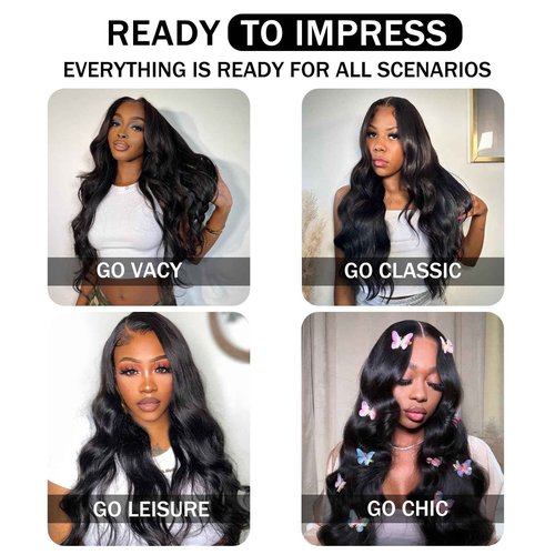 RASHINEE Hidden Strap Glueless 360 Lace Front Wigs Human Hair Body Wave Invisiable Strap 360 Glueless Wig Pre Plucked Bleached Knots Natural Hairline Pre Cut HD Lace Frontal with Drawsting