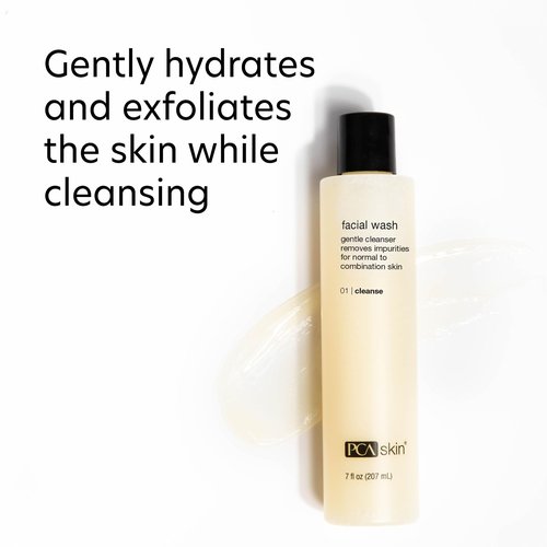 PCA SKIN Gentle Foaming Face Wash, Hydrating Facial Cleanser, Removes Makeup and Hydrates and Purifies Skin, Good for Sensitive, Combination, Normal, and Acne-Prone Skin, 7 oz Bottle, 2 Pack