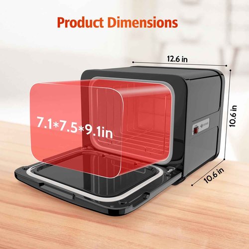 StateRiver Towel Warmer Cabinet, 8.5L Professional Small Hot Towel Warmer Heating Use for SPA, Massage, Salon, Barber and Home - Black