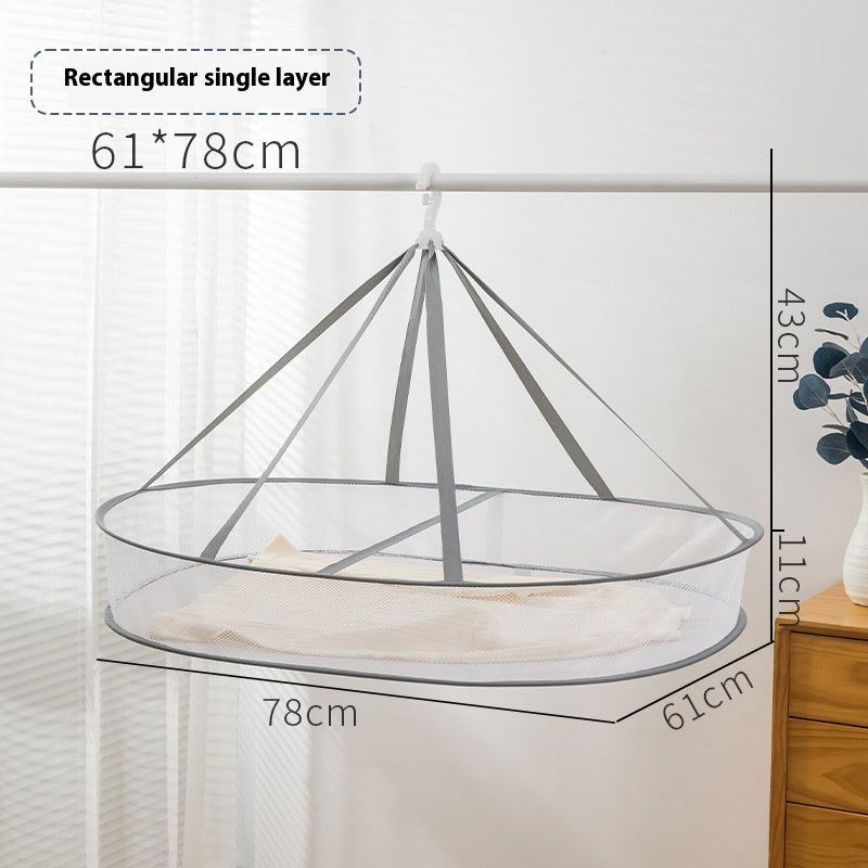 Foldable Large Flat Sweater Storage Basket Anti-Deformation Clothes Organizer