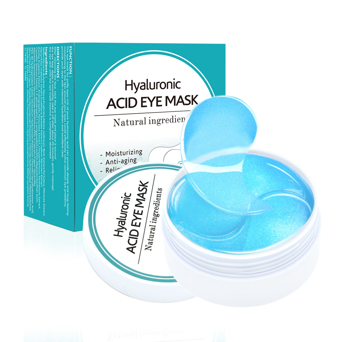 Moisturizing Eye Mask Set - Gold, Seaweed, Hyaluronic Acid & Black Pearl Variants