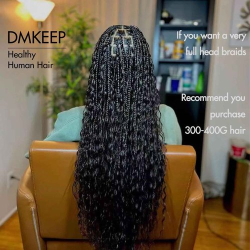 DMKEEP Top Grade Super Wave Human Braiding Hair 4 Bundles 100g Human Hair Braiding Hair No Weft Bulk Human Hair for Braiding Hair Extensions Natural Color Yaki Straight 18 Inch