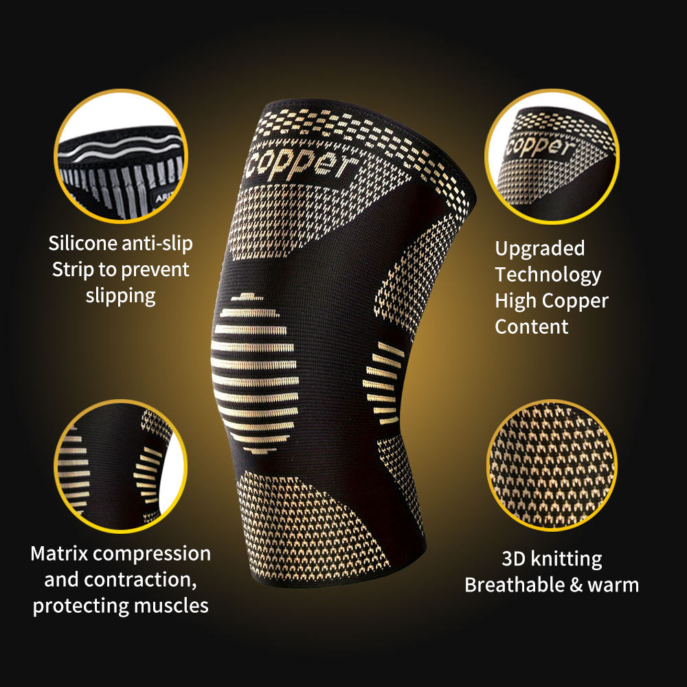 Ultimate Copper Knee Pads for Superior Support - Multiple Sizes